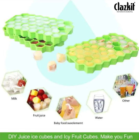 Silicone Ice Cube Tray with Easy Release Design