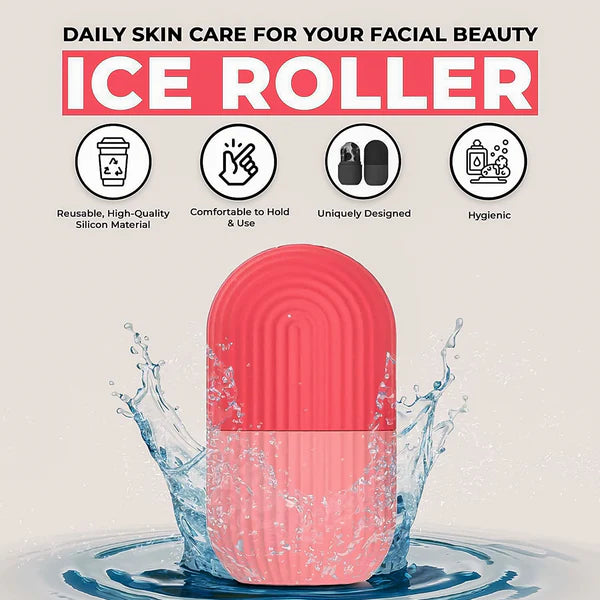 Beauty Face Massage Ice Roller – Reusable Face & Eye Cooling Massager