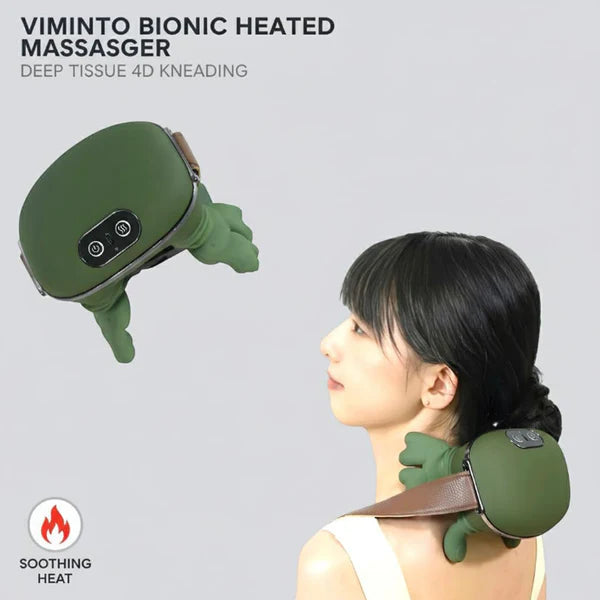 Rechargeable Neck & Shoulder Massager with Heat – Deep Kneading Pain Relief Massager