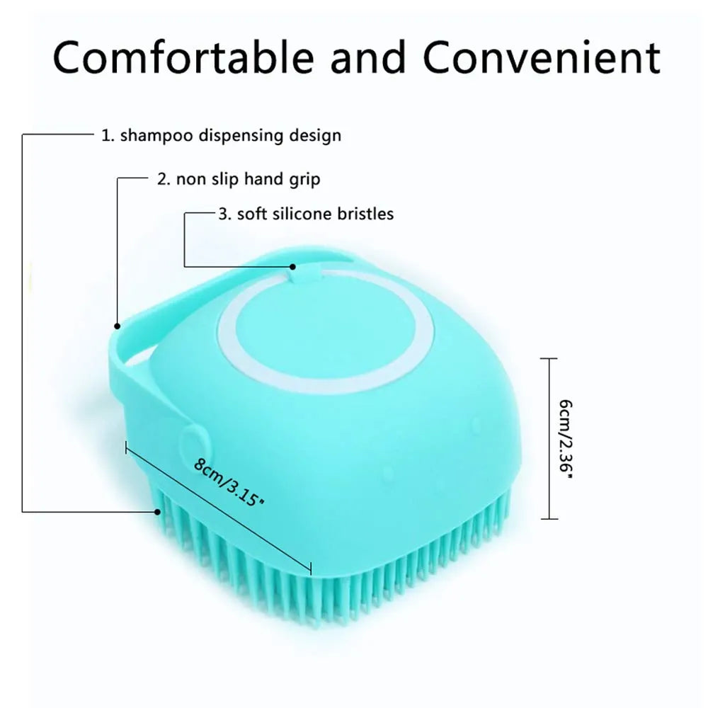 Liquid Dispensing Bath Brush Combo – Exfoliating Body Scrubber Set for Deep Cleaning & Dead Skin Removal