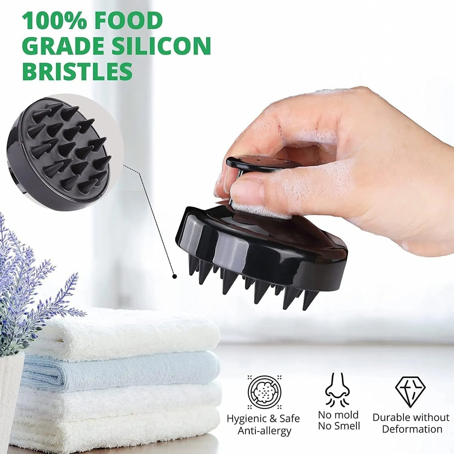 Soft Silicone Bath Body Brush for Men & Women – Deep Cleansing & Gentle Exfoliation