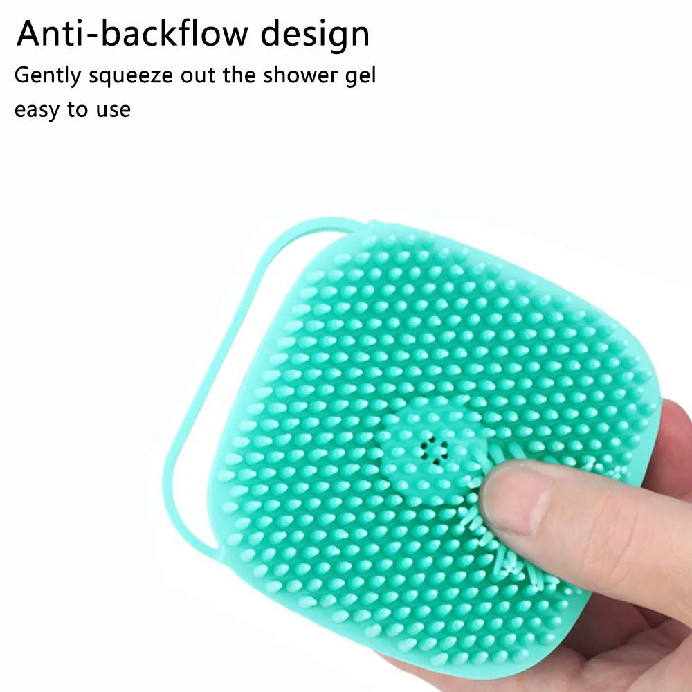 Liquid Dispensing Bath Brush Combo – Exfoliating Body Scrubber Set for Deep Cleaning & Dead Skin Removal